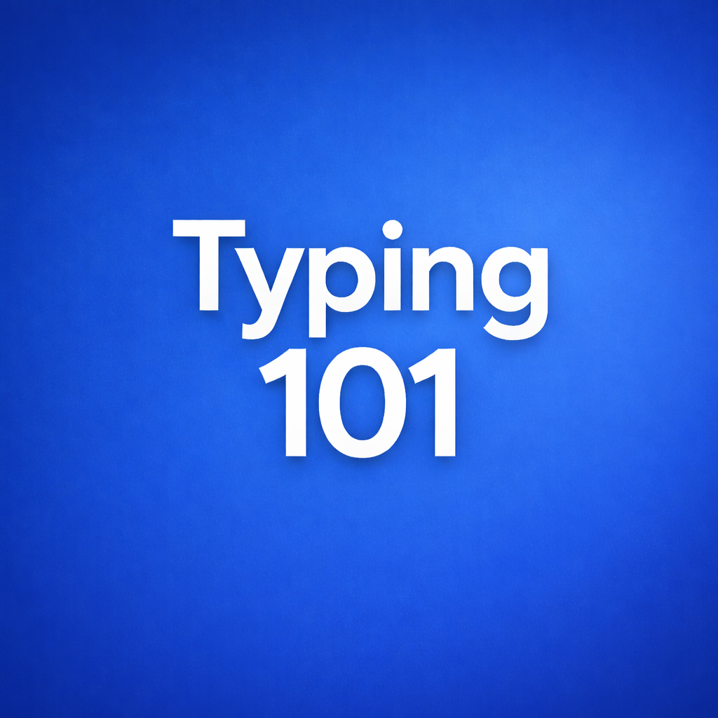 Typing 101 album cover
